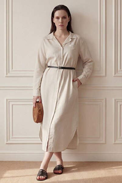 Hiccup Rochie midi din amestec in MY FASHION cu închidere cu nasturi și buzunar