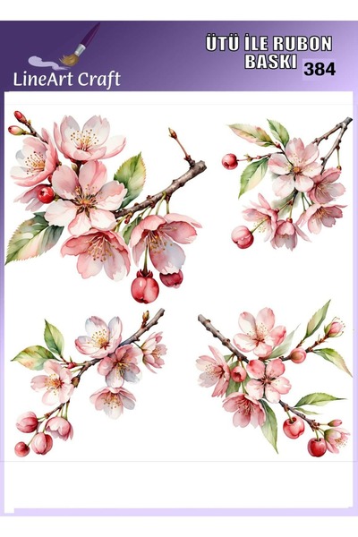 LİNEART Iron-On Rubon Printing Transfer No:Rb384-30X30Cm