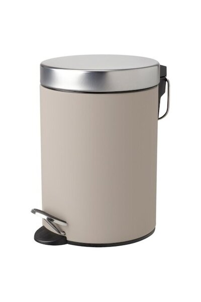 OEM Bathroom Trash Can, Beige, 3 L, 24 cm