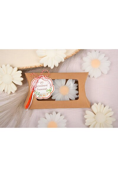 Invitatii Originale MARSHMALLOWEEN Candle DAISY - SET 10 pcs