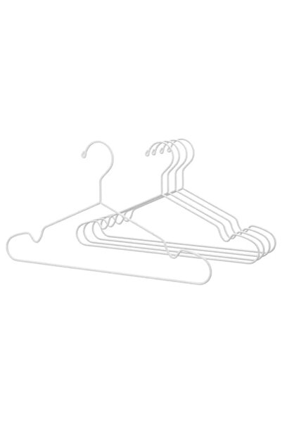 OEM Clothes Hangers, Indoor/Outdoor, White, 5 pcs/set
