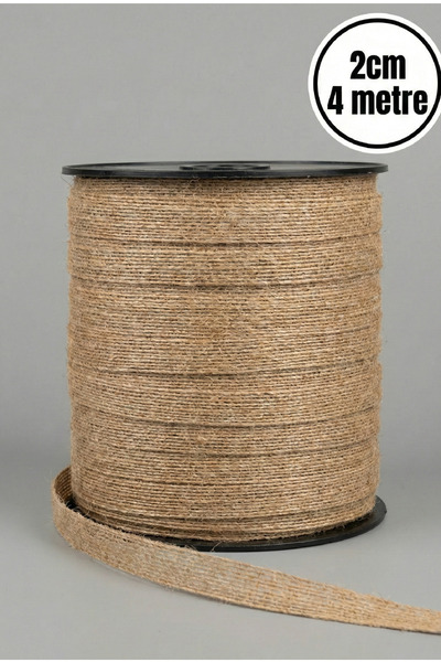 Massaltay Стрічка з натурального джуту 2 см x 4 м, плетена в сільському стилі...