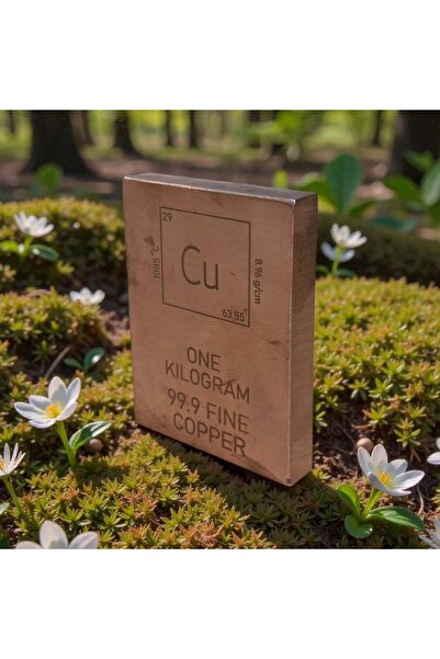 CASELN Sertifıkalı Bakır Külçe 999.9 Gr %99.9 Saf Bakır Külçe - Sertifika İle...