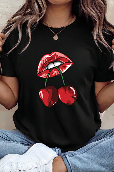 Sarah's Boutique Women's T-shirt – 100% cotton – "Cherry Sensation"