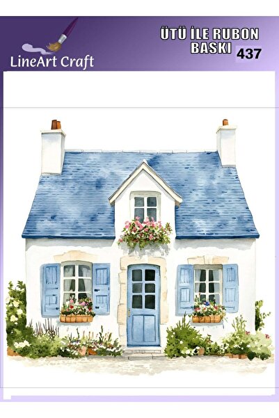 LİNEART Iron-On Rubon Transfer Printing & Fabric Transfer No:Rb437-30X30Cm