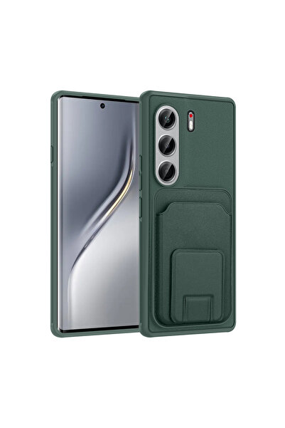 kılıffuarı Tecno Camon 40 Pro Case Shock Absorbing Flexible Leather Card Hold...