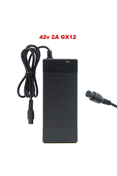 eWheel Incarcator trotineta electrica 36V, Output 42V/ 2A cu mufa GX12