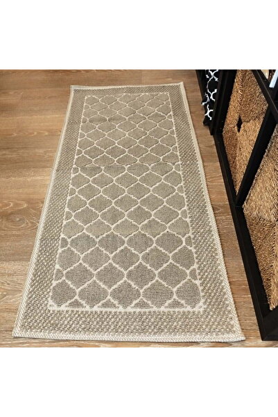 OEM Woven Cotton Rug, Size 55 x 120 cm Cappuccino