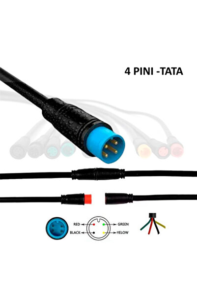 OEM Mufa rezistenta la apa 8 mm 4 pini - M