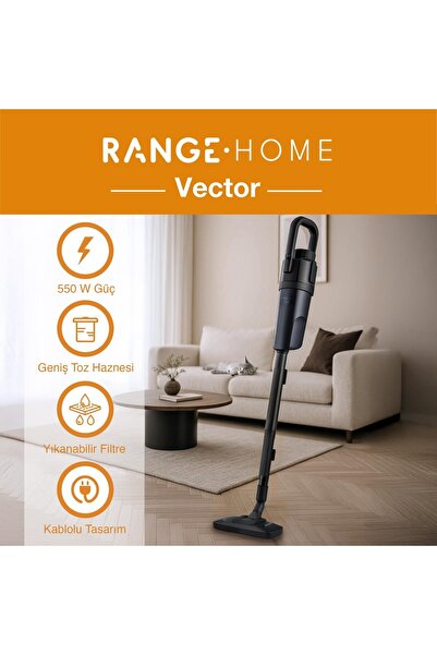 Fakir Range Vector Kablolu Dik Süpürge