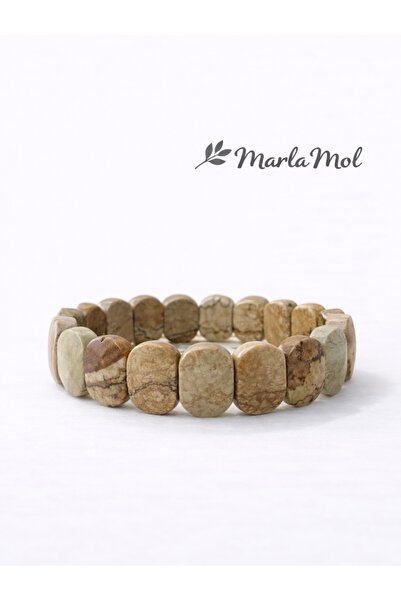 MarlaMol Doğal Taş Bileklik(odun Jasper)