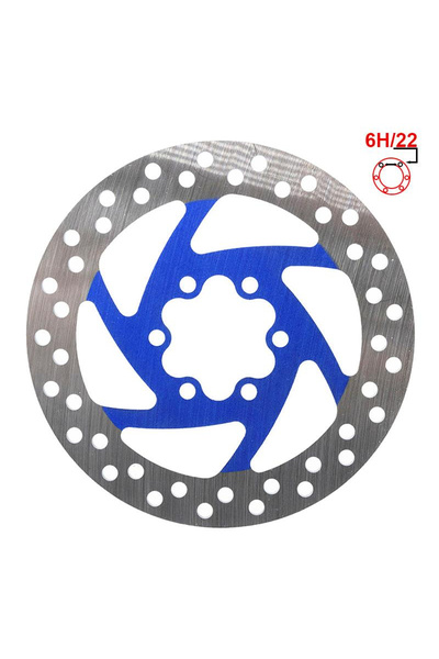 eWheel Disc frana 120mm 6H albastru