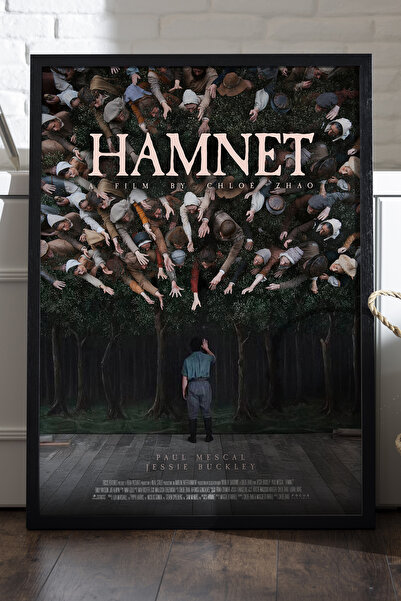 Duvarda Hamnet crni drveni uokviren poster, filmska zidna umetnost Hamleta