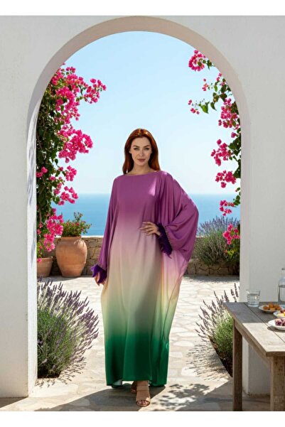 MYADMIX عباية أومبريه استوائية بنمط الشفق