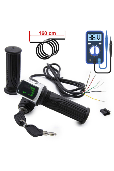 OEM Maneta acceleratie cu cheie pentru bicicleta si trotineta electrica 36V