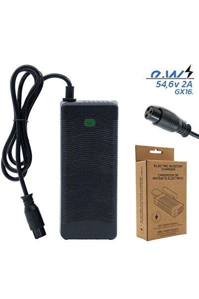 eWheel Incarcator trotineta electrica 48V, Output 54.6V/ 2A cu mufa GX16(3pini)