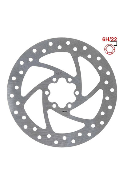 eWheel Disc frana 160mm 6H - compatibil cu Kukirin G2