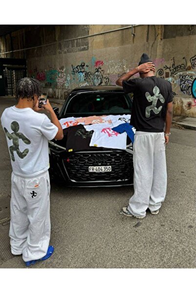 CLASSY.MODA Unisex Μαύρο Μπλουζάκι με στάμπα Oversize Streetwear Άνετη εφαρμο...