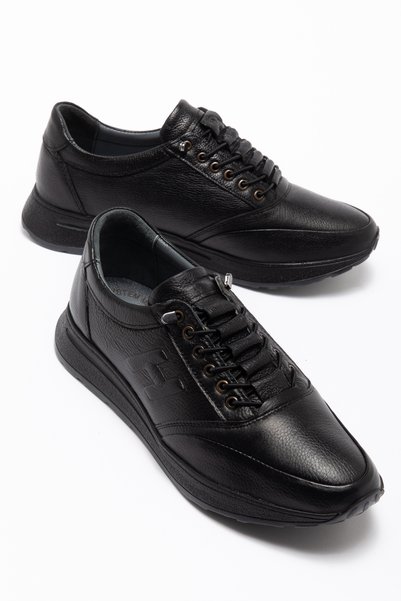 Waresta Genuine Leather Full Mold Soft Sports Men's Shoes Easy Lace-Up Orthopedic Men's Shoes Wrs328