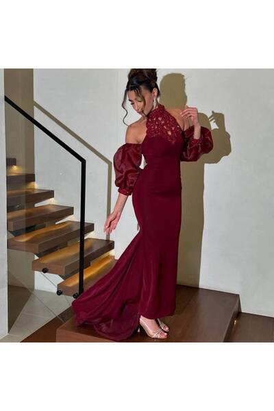 Lucille Fashion royal evening dress