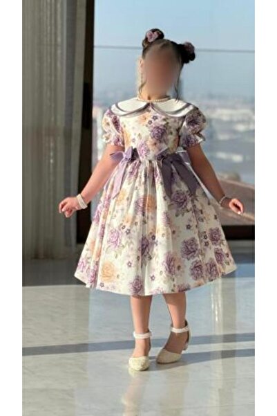 arushi فستان ريما بنقشة زهور باللون البنفسجي