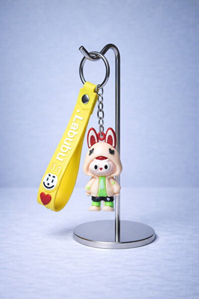 GLOW LUXE 3D Labubu Figured Silicone Keychain and Bag Ornament (1 Piece)