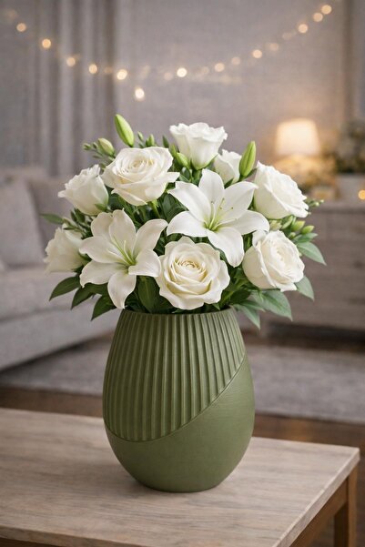 ESEN 3D GARAGE 🌿 Minimal Dekoratif Vazo | Modern görünüm şık tasarım | Hediy...