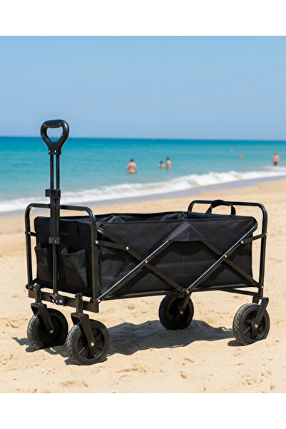 Epilons Cărucior pliabil pentru camping și plajă, vagon de transport de mare ...