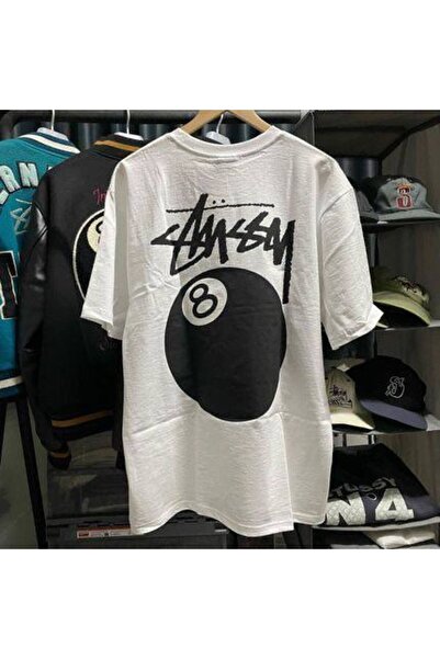 CLASSY.MODA Unisex Λευκό Υπερμεγέθη Μπλουζάκι με Στάμπα Άνετη Γραμμή Καθημερι...