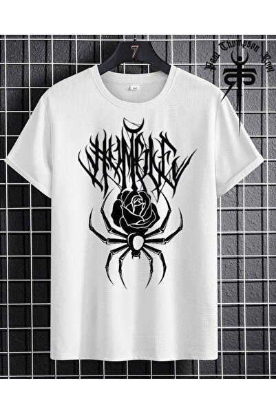 CLASSY.MODA Unisex White Oversize T-Shirt Printed Relaxed Fit Casual Streetwe...