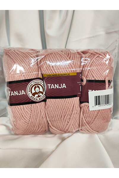 Ören Bayan TANJA Pudra Pembe El Örgü İpi 3 Adet Renk - 001