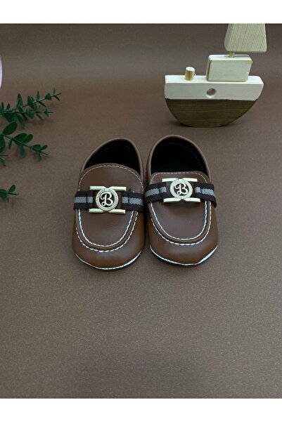 Bebiccino TOKALI KLASİK ERKEK BEBEK AYAKKABISI YUMUŞAK TABAN PATİK