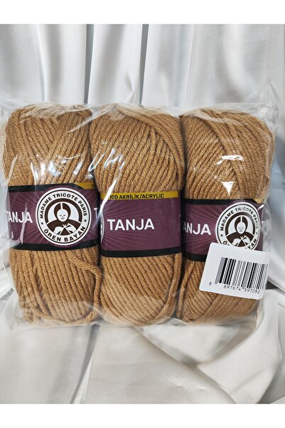 Ören Bayan TANJA Sütlü Kahve El Örgü İpi 3 Adet Renk - 099
