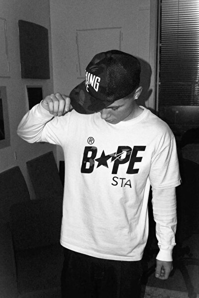 CLASSY.MODA Unisex White Oversize T-Shirt Printed Relaxed Fit Casual Streetwe...