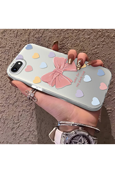 Hontinga iPhone 7 Compatible Silicone Edge Hard Back Anti-Fall Phone Case Hea...