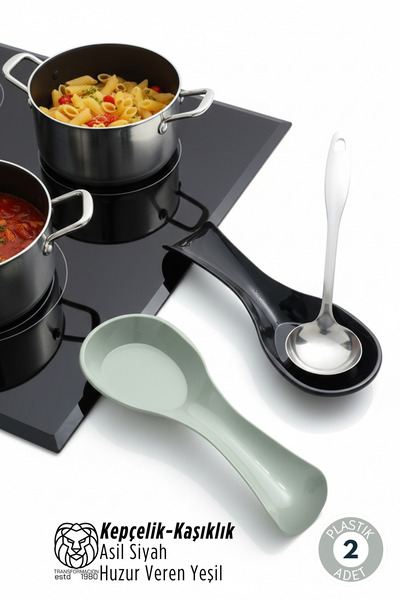 Transformacion Ivanna Series 2-Piece Modern Kitchen Countertop Ladle Holder a...