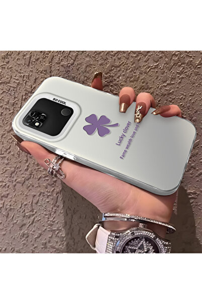 Hontinga Redmi 9C Compatible Silicone Edge Hard Back Anti-Fall Phone Case Luc...