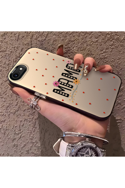 Hontinga iPhone 8 Compatible Silicone Edge Hard Back Anti-Fall Phone Case wit...