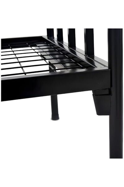 SAHABA Bed Frame, 190 L*90 W Single Metal Bed with Headboard and Footboard, Easy Set up Structure WHITE