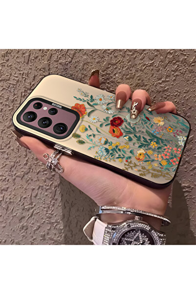 Hontinga حافظة هاتف سامسونج جالاكسي S22 الترا متوافقة مع حافة السيليكون الصلب...