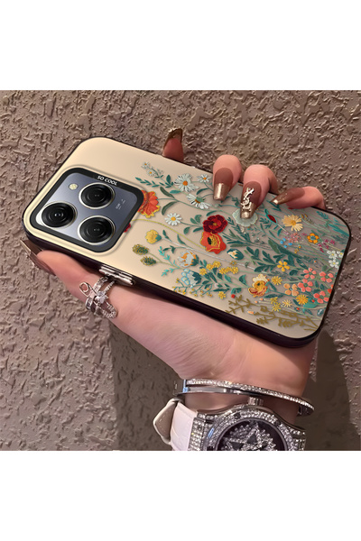 Hontinga حافظة هاتف تكنو سبارك 20 برو متوافقة مع حافة السيليكون الصلبة والمضا...