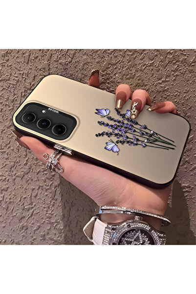 Hontinga حافظة هاتف سامسونج جالاكسي A55 متوافقة مع حافة السيليكون الصلبة والم...