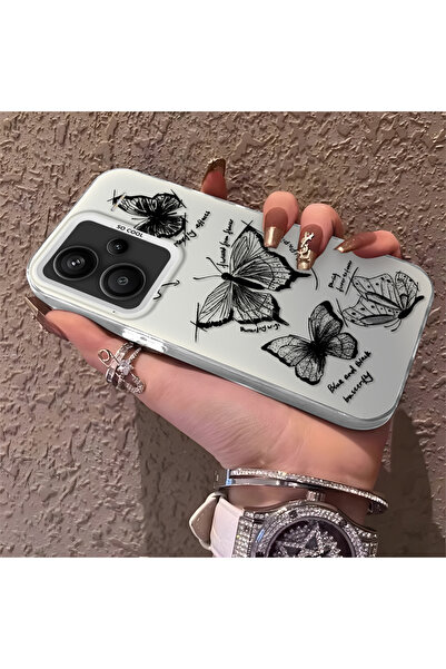 Hontinga Redmi Note 13 Pro Plus 5G Uyumlu Silikon Kenar Sert Arka Anti Düşme ...