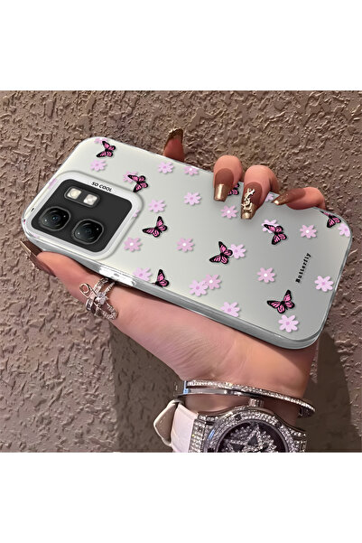 Hontinga حافظة هاتف Infinix Smart 9 متوافقة مع الحواف السيليكونية الصلبة والم...