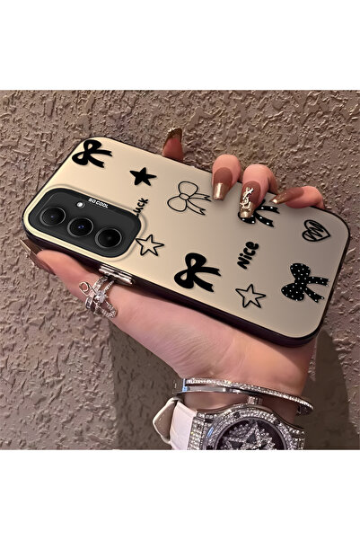 Hontinga حافظة هاتف سامسونج جالاكسي A55 متوافقة مع حافة السيليكون الصلبة والم...