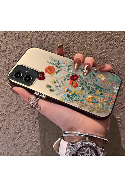 Hontinga حافظة هاتف سامسونج جالاكسي A06 متوافقة مع الحواف السيليكونية الصلبة ...