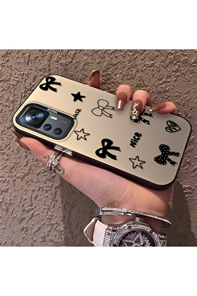 Hontinga حافظة هاتف Mi 12T متوافقة مع حافة السيليكون الصلبة ومضادة للسقوط، بف...