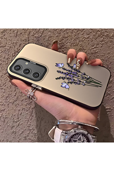 Hontinga حافظة هاتف سامسونج جالاكسي S24 متوافقة مع حافة السيليكون الصلبة والم...