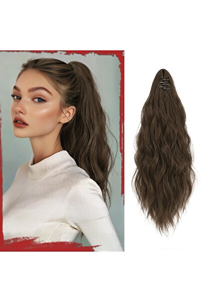 OEM Extensie de par, coada de cal, ondulata si creata, cu clema tip gheara, m...