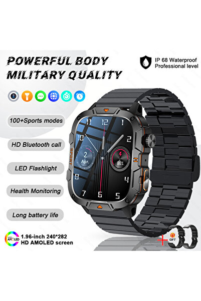 Choice8 5ATM Waterproof Black Steel B 2A 2025 New For Military Bluetooth Call...